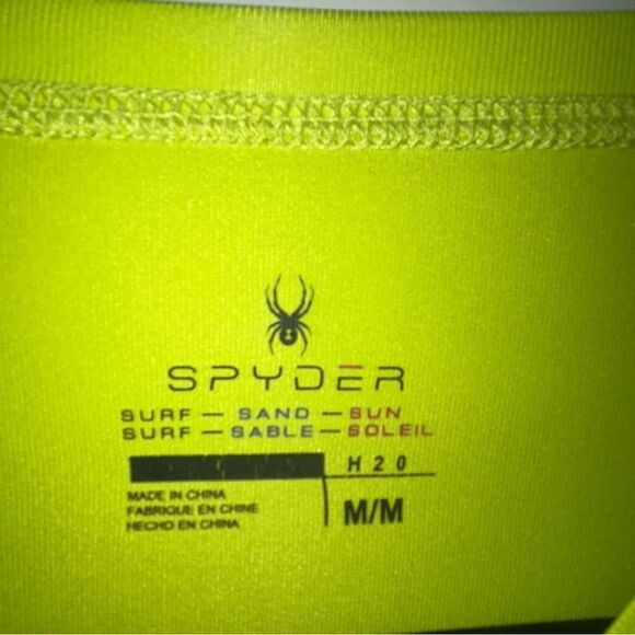 Spyder Swim Long Sleeve Shirt Pull On Elastic Waist Trunk Shorts - Picture 3 of 7